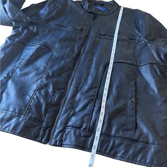 Apt 9 vegan leather jacket black size XXL NWOT - Picture 11 of 13